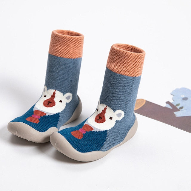 Kids Warm Cartoon Slipper Shoes